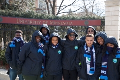 Education and Basketball Enrichment Program winners visit University of Minnesota campus.